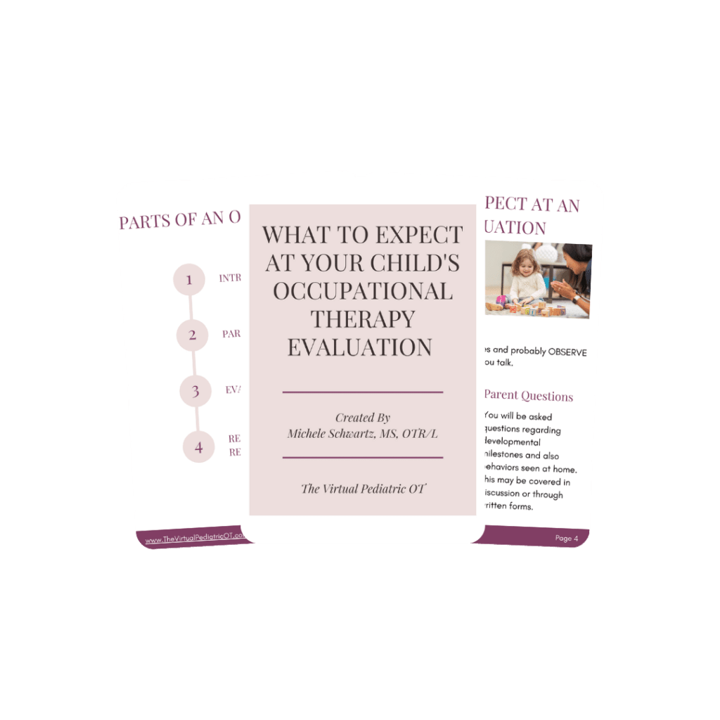 What to expect at your child's OT evaluation Ebook