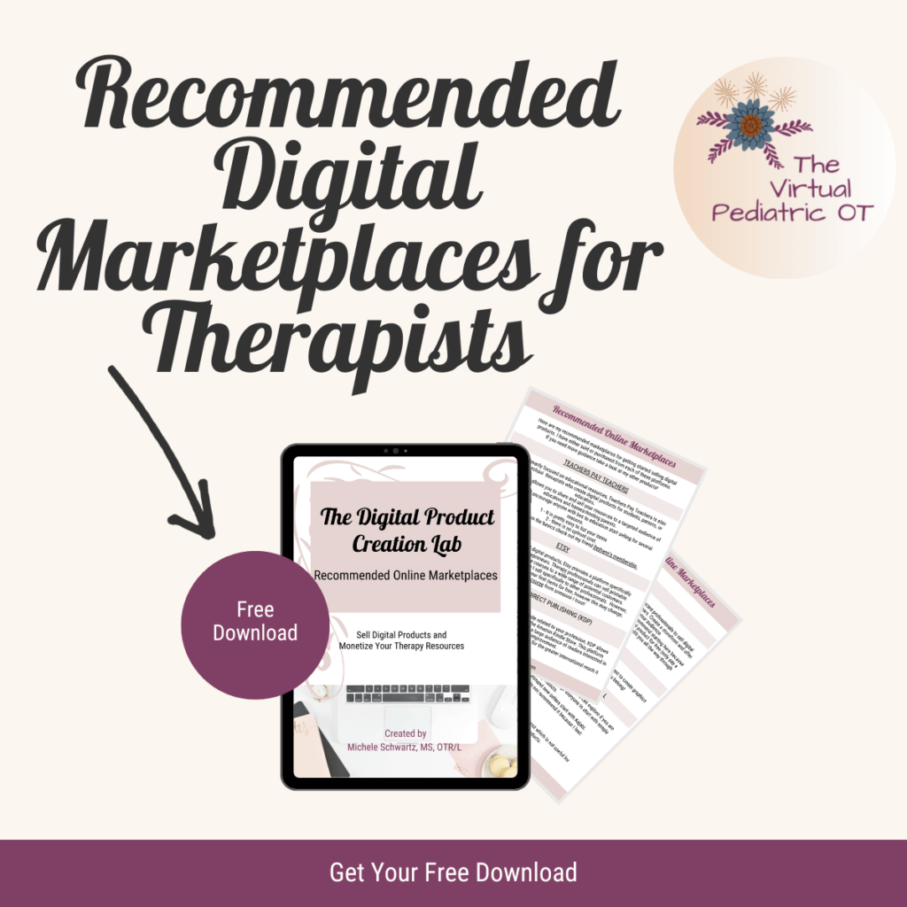 Recommended Online Marketplaces for therapists